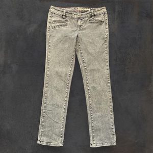 DKNY Jeans Women's Size 30‎ Light Blue Denim Cotton Slim Skinny Low Rise Zippers